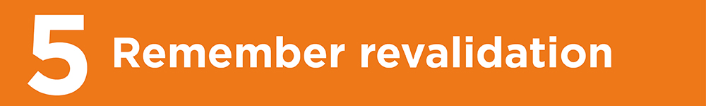 CPD advice: Remember revalidation