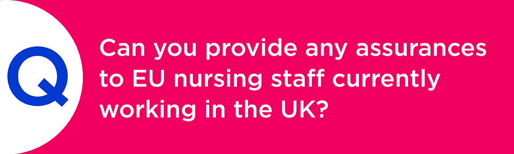 Question banner Eu staff assurances