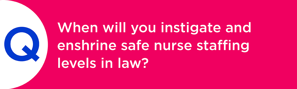 Question banner safe staffing