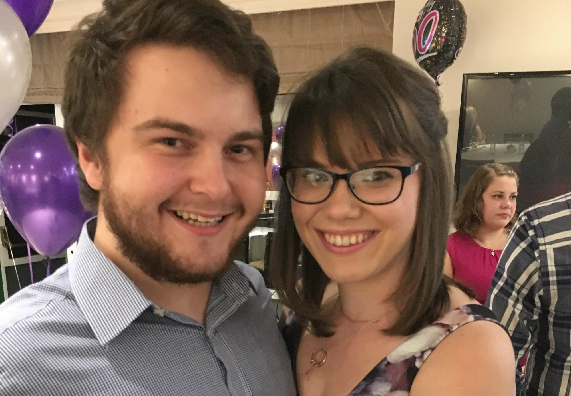 RCN members and student nurses Lucy and Dann