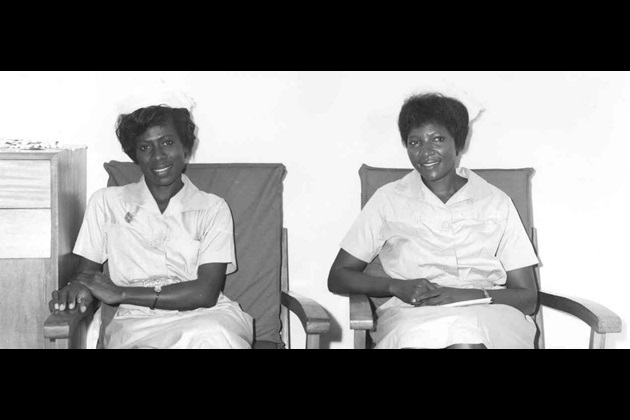 Historical image of BME nurses