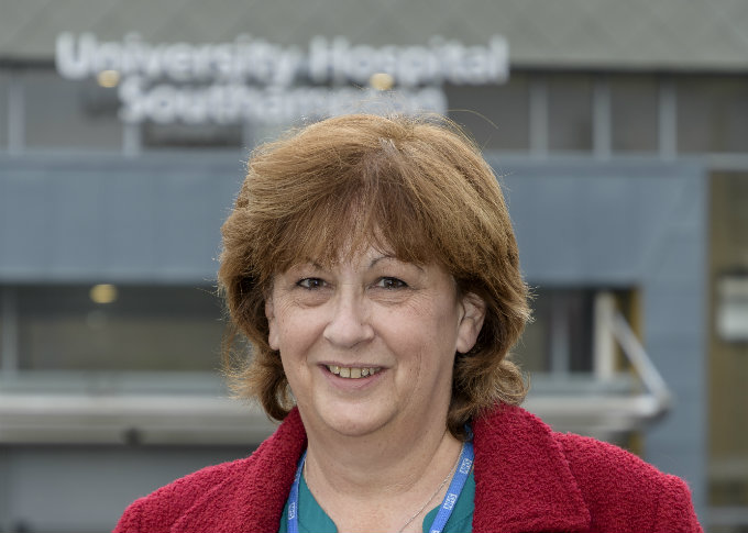 Fiona outside University of Southampton Hospital