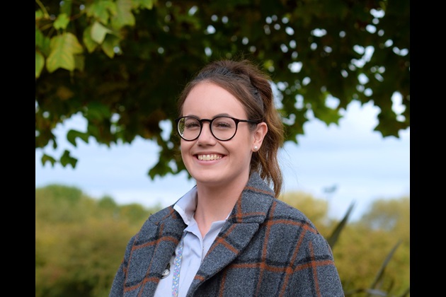 Student nurse Hollie Lawrence smiling