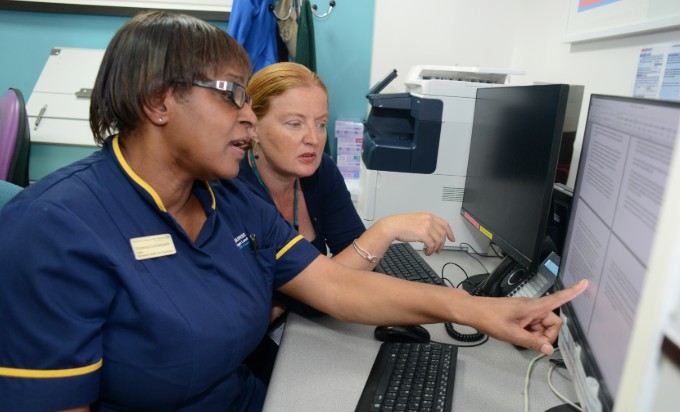 Florence Cumberbatch from the UCLH Pathway team and Pathway Nursing Fellow Samantha Dorney-Smith