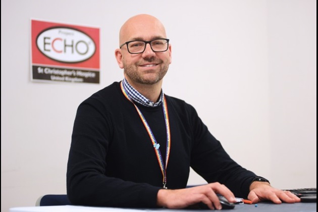 Nigel Dodds running Project ECHO at St Christopher's Hospice Lewisham