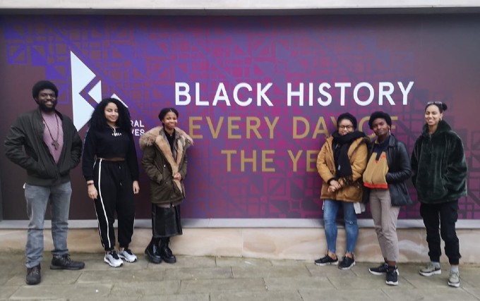 Young Historians Project outside Black Cultural Archives