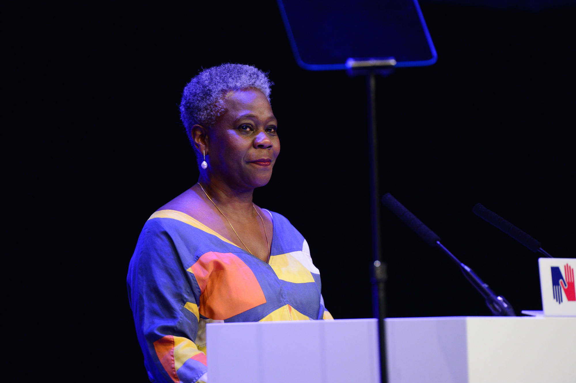 Dame Donna Kinnair addresses delegates at the opening ceremony