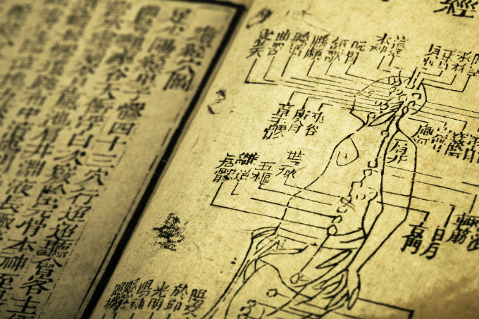 Old Chinese medicine book