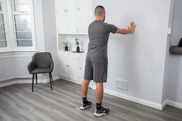 How to perform a wall push up