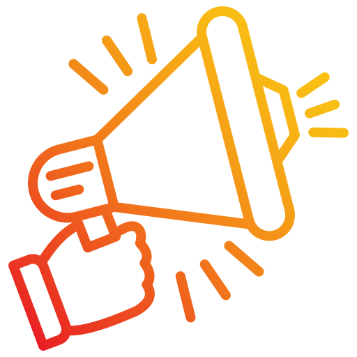 Graphic of a megaphone