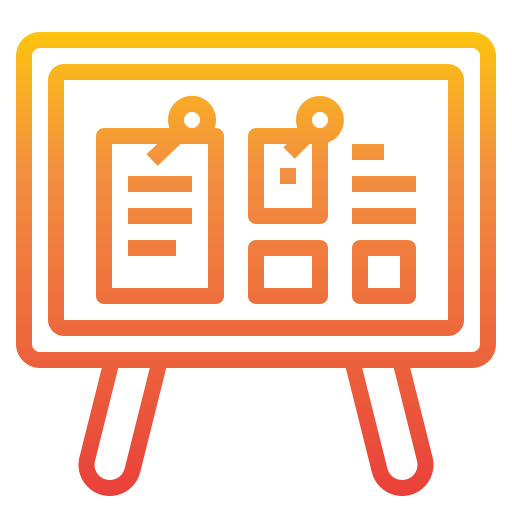 Icon of an exhibit presentation