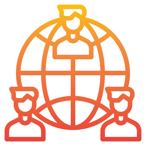 People together around the world