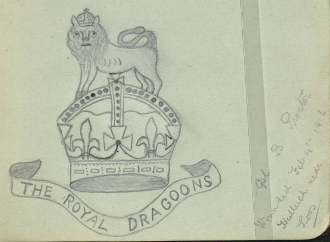 1st The Royal Dragoons Captain drawn by B. Proctor