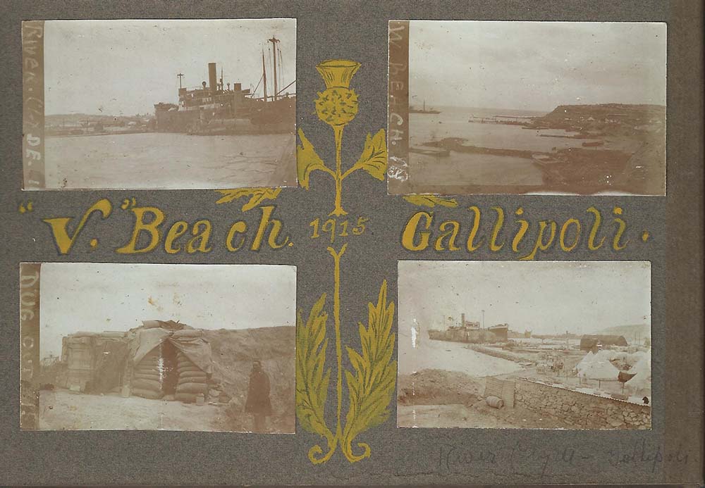 “V.” Beach Gallipoli, 1915. Courtesy of Peter Carter and Family.