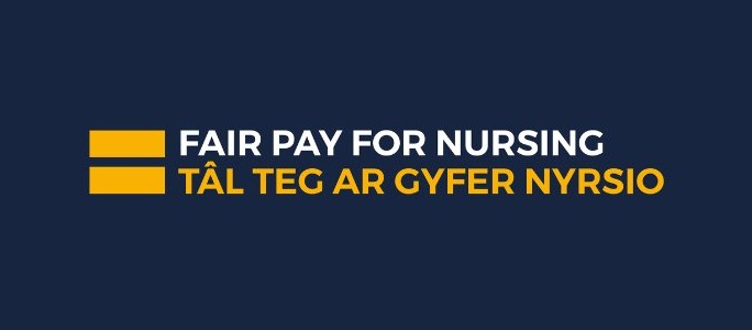 Fair pay for nursing 2022 bilingual logo Fair pay for nursing 2022 bilingual logo